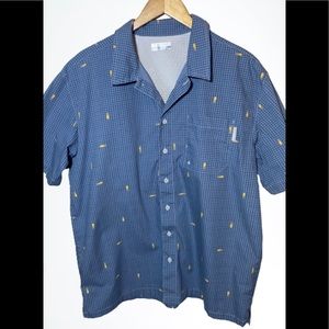Men’s COLUMBIA Button Down Fishing Shirt Large
